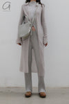 SWAYING/KNIT Mohair Slim Long Cardigan SW22AW1T83 Light Grey PS53